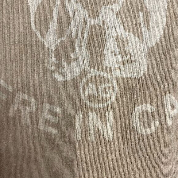 AG Adriano Goldschmied T-Shirt M Ram Graphic Crew Ringer Tee Grunge Skater NEW - Picture 10 of 11